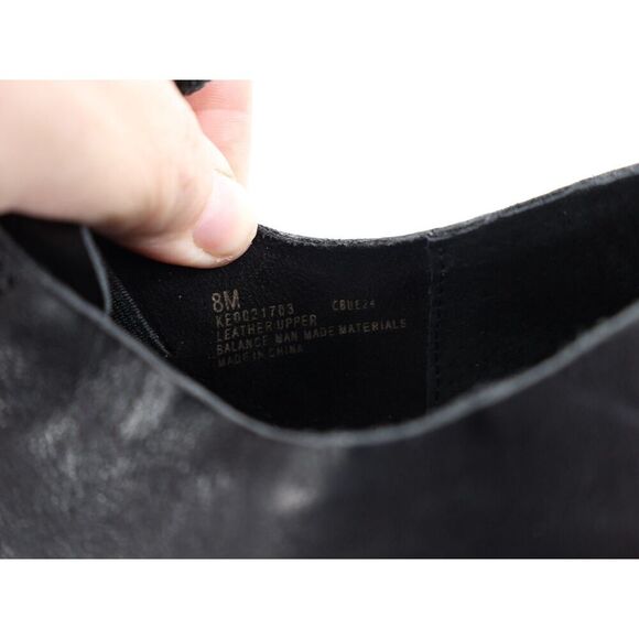 KORK-EASE Women's Rori Laceless Oxford Womens 8 M Black Leather Block Heel - Picture 9 of 12